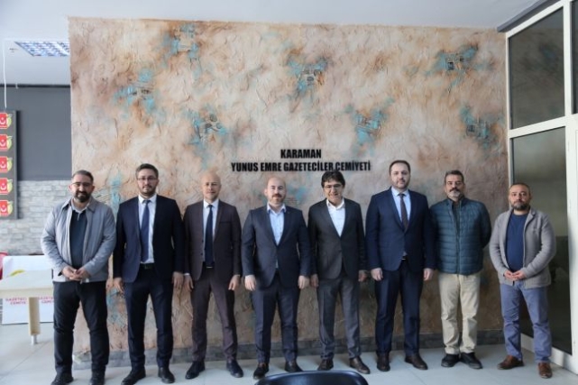 İl Sağlık Müdürlüğü’nden Karaman Gazeteciler Cemiyetine Ziyaret