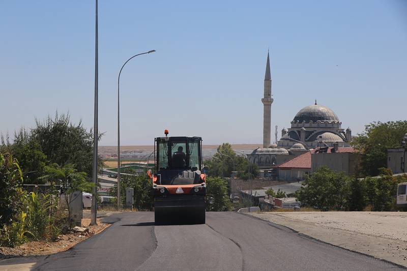 Asfalt çalışması sürüyor