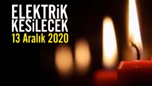 13 Aralık elektrik kesintileri