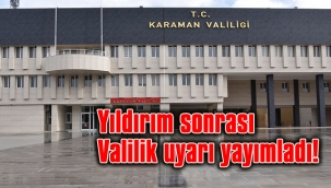 Karaman Valiliği'nden ilk açıklama