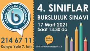 4. sınıflar için bursluluk sınavı yapılacak