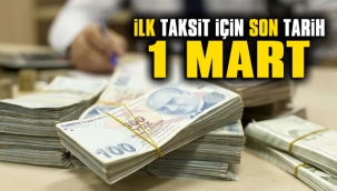 Yapılandırma ödemesini unutmayın!