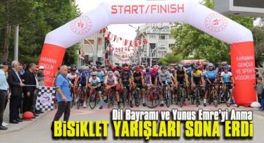 Bisiklet yarışları tamamlandı