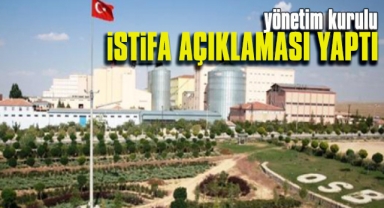 OSB'den istifa açıklaması