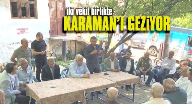 Ünver ve Tokdemir vatandaşları dinliyor