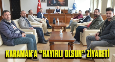 Gazetecilerden Rektör Hüseyin Karaman'a ziyaret