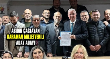 Abidin Çağlayan, teşkilatının desteğiyle başvuru yaptı