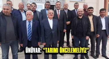 Mahmut Ünüvar'dan tarımın ilerletilmesine yönelik projeler