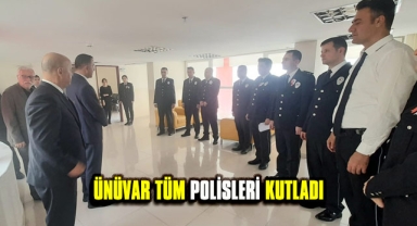 Mahmut Ünüvar kentte görevli tüm polisleri ziyaret etti