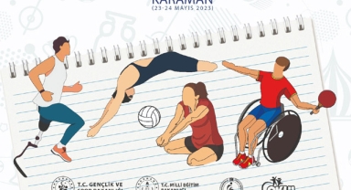Oturarak Voleybolun kalbi Karaman'da atıyor