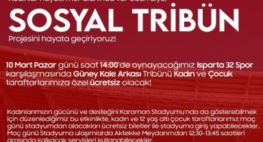 Karaman FK şehrimizin tüm kadınlarının desteğini bekliyor