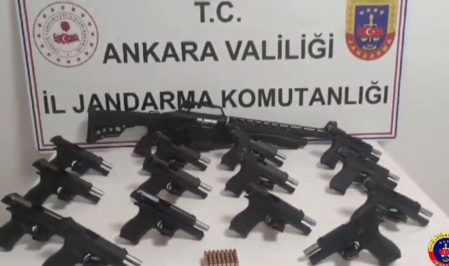 Ankara'da yasa dışı silah ticareti operasyonu: 2 gözaltı