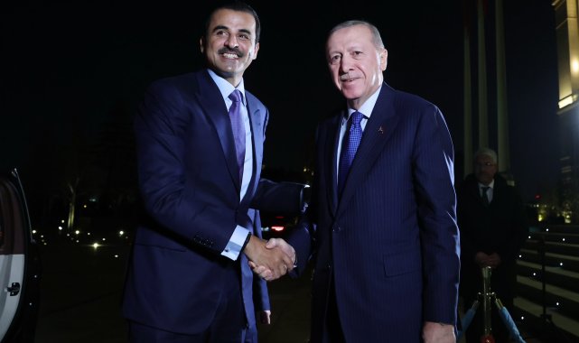 Cumhurbaşkanı Erdoğan, Katar Emiri Şeyh Al Sani ile bir araya geldi