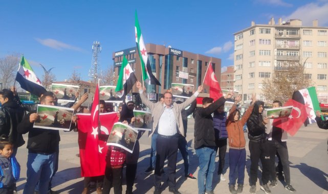 Kırşehir'de yaşayan Suriyelilerden kutlama
