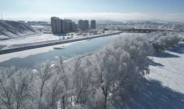 Sivas buz kesti, Kızılırmak Nehri kısmen dondu