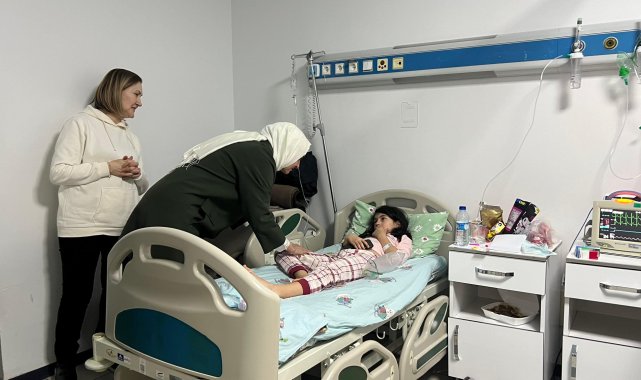 AK Parti'li Kaya, Bolu'daki yangında yaralananları ziyaret etti