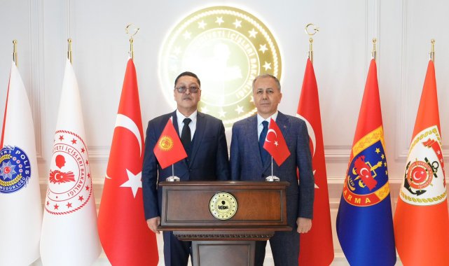 Bakan Yerlikaya, Kırgız Cumhuriyeti Acil Durumlar Bakanı Azhikeev ile görüştü