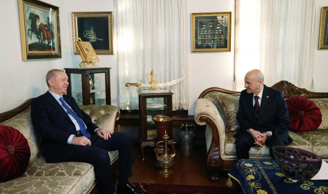 Cumhurbaşkanı Erdoğan, Bahçeli ile bir araya geldi
