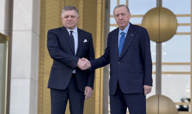 Cumhurbaşkanı Erdoğan, Slovakya Başbakanı Fico'yu resmi törenle karşıladı