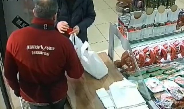 Kasapta sahte altınla dolandırıcılık