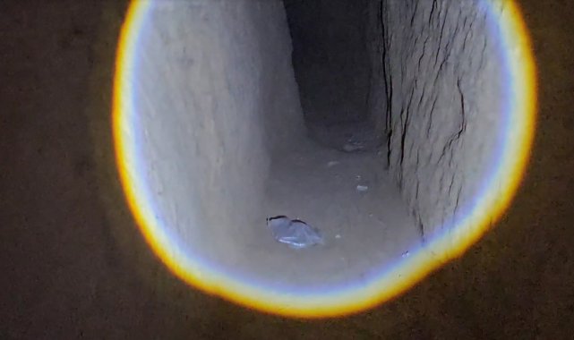 Tarihi eser arayan şüpheli 36 metre uzunluğunda tünel kazmış