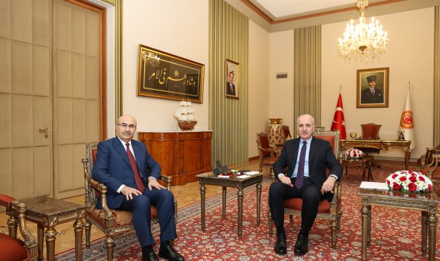 TBMM Başkanı Kurtulmuş, Emniyet Genel Müdürü Demirtaş'ı kabul etti