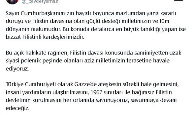 Cevdet Yılmaz: Siyasi polemik peşinde olanları milletimize havale ediyoruz