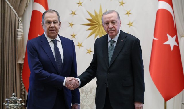 Cumhurbaşkanı Erdoğan, Rusya Dışişleri Bakanı Lavrov'u kabul etti
