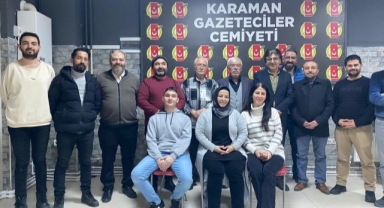 Karaman Kent Konseyi'nden Gazetecilere Anlamlı Ziyaret