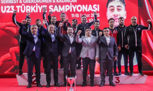 U-23 Serbest Stil Türkiye Güreş Şampiyonası'nda, Keçiören Belediyesi Spor Kulübü şampiyon oldu