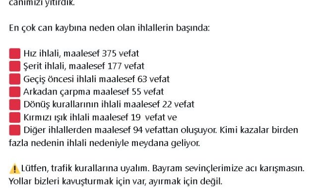Bakan Yerlikaya: Son 2 yıldaki bayram tatillerinde 744 canımızı yitirdik