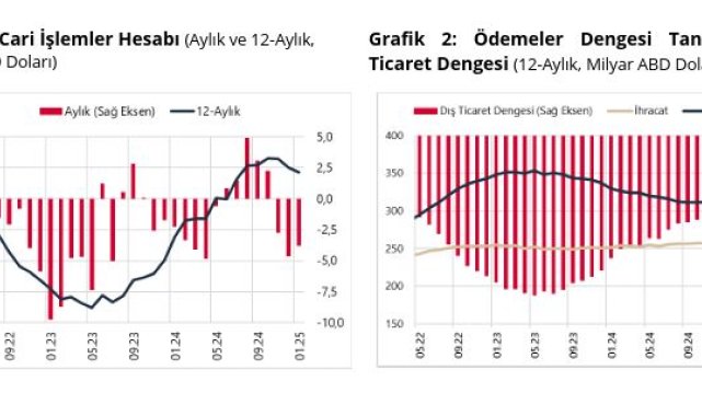 Cari işlemler hesabı ocakta açık verdi