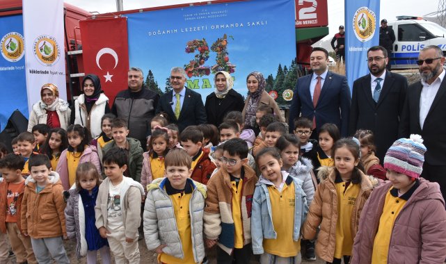 Ormancılık Günü'nde bin fidan toprakla buluştu