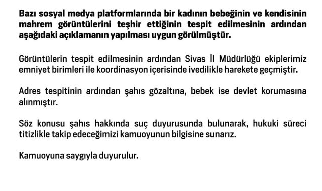 Bebeğinin ve kendisinin mahrem görüntülerini teşhir eden anne gözaltına alındı