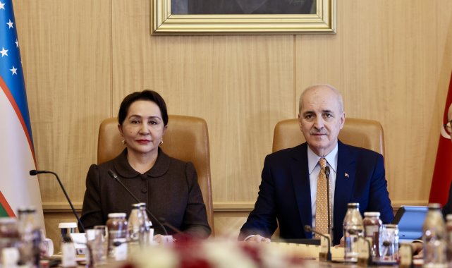 TBMM Başkanı Kurtulmuş, Özbekistan Ali Meclisi Senato Başkanı Narbayeva ile bir araya geldi