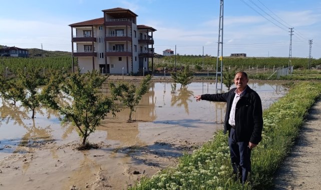 Kayseri'de sağanak nedeniyle tarım arazileri zarar gördü