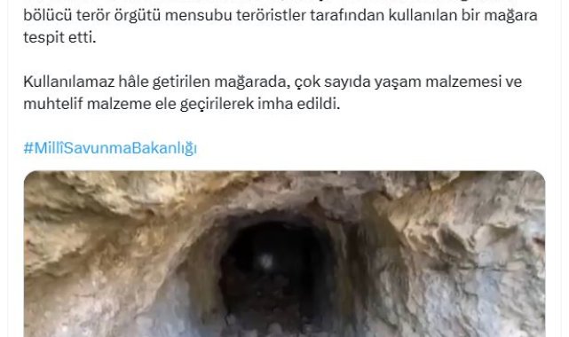 MSB: Mehmetçik PKK'lı teröristlerin inlerine girmeye devam ediyor