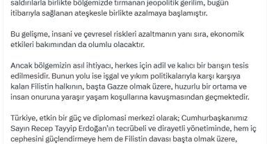 Cevdet Yılmaz: Türkiye, istikrarı ve adaleti savunmaya devam edecektir