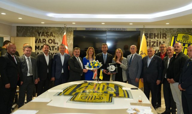 CHP heyetinden, MKE Ankaragücü'ne ziyaret