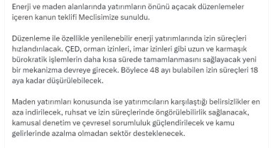 Enerji ve maden alanlarına yönelik düzenlemeler içeren kanun teklifi TBMM'de