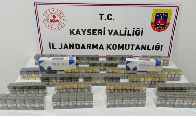 Kayseri'de kaçak sigaraya 2 gözaltı