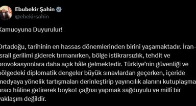 RTÜK Başkanı Şahin: Ana muhalefet partisi liderinin boykot çağrısını şiddetle kınıyoruz