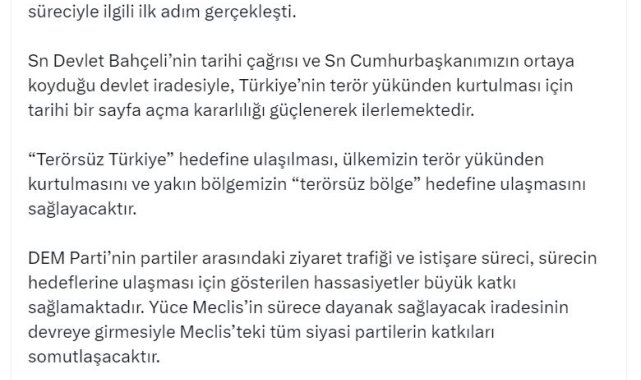 AK Parti'li Çelik: 'Terörsüz Türkiye' hedefinde kritik bir eşik geçildi