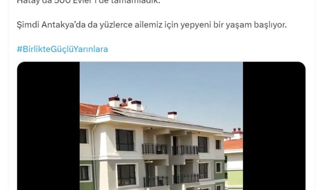 Bakan Kurum: Hatay'da 500 Evler'i de tamamladık