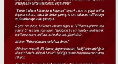 MİT Başkanı Kalın'dan 15 Temmuz mesajı