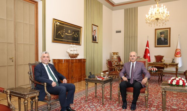 TBMM Başkanı Kurtulmuş, Bakan Bolat'ı kabul etti