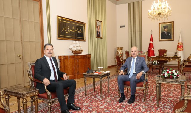 TBMM Başkanı Kurtulmuş, TİP Genel Başkanı Baş'ı kabul etti