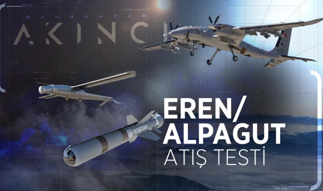 ALPAGUT, test atışında hedefi başarıyla vurdu