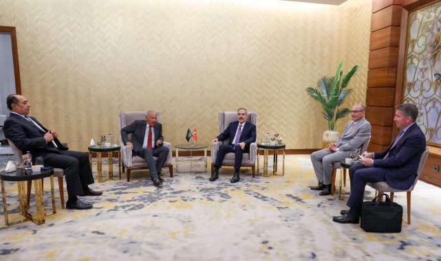 Bakan Fidan, Arap Ligi Genel Sekreteri Gheit ile bir araya geldi