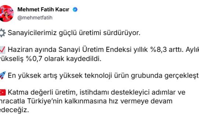 Bakan Kacır: Türkiye'nin kalkınmasına hız vermeye devam edeceğiz